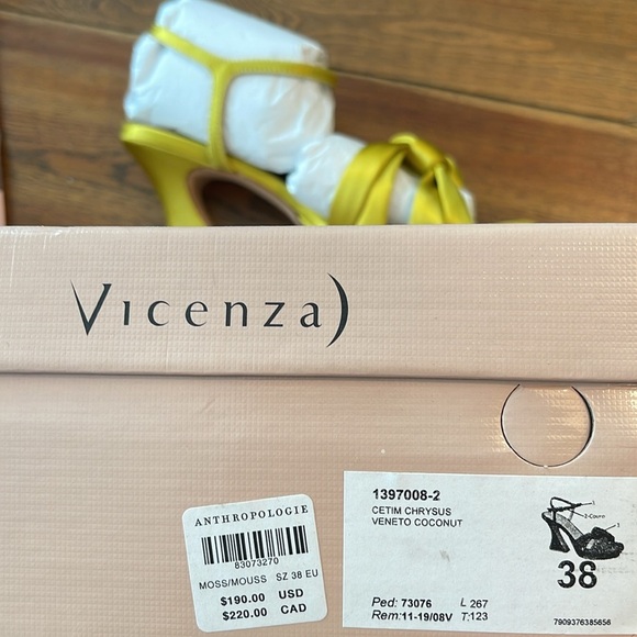 Anthropologie | Vicenza | Veneto Coconut Sandal | Moss Satin Knot | US 7 EU 38 - Picture 10 of 10